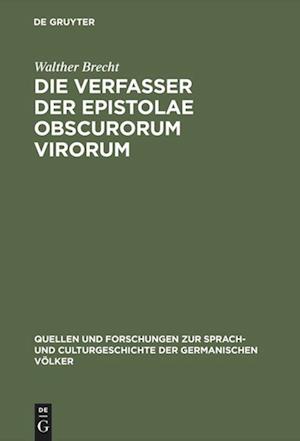Cover for Walther Brecht · Verfasser der Epistolae Obscurorum Virorum (Bog) (1904)