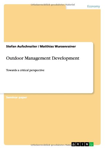 Cover for Aufschnaiter · Outdoor Management Develop (Book) (2011)