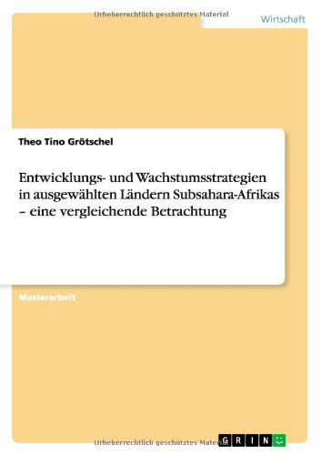 Cover for Theo Tino Grotschel · Entwicklungs- und Wachstumsstrategien i (Book) [German edition] (2011)