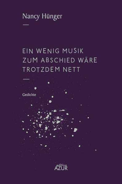 Cover for Hünger · Ein wenig Musik zum Abschied wär (Buch)