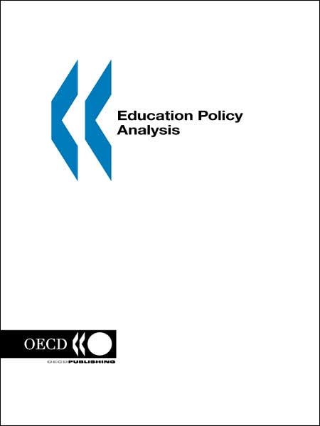 Cover for Organization for Economic Cooperation and Development Oecd · Education Policy Analysis: 1998 Edition (Paperback Bog) (1998)