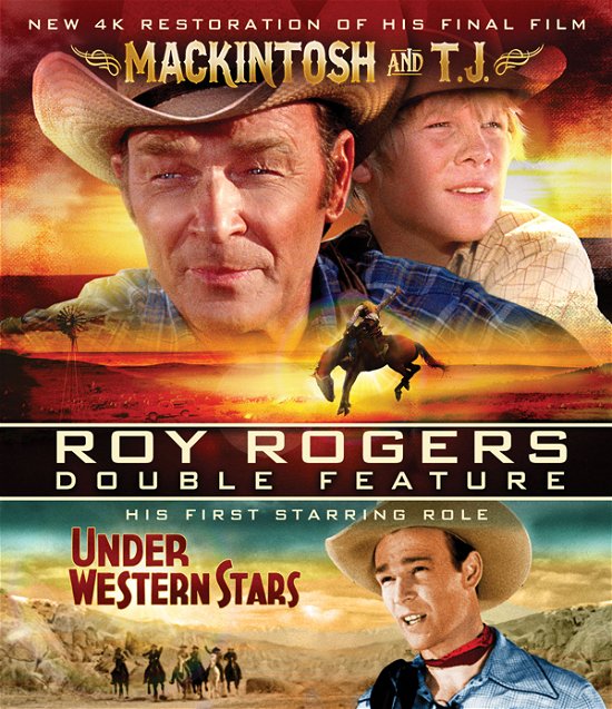 Cover for Roy Rogers · His First &amp; Last Double Feature: Under Western Stars + Mackintosh &amp; T.j. (2-disc Collector's Set) (Blu-Ray) (2021)