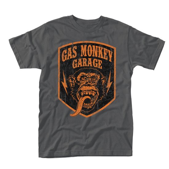 Cover for Gas Monkey Garage · Gas Monkey Garage: Shield (T-Shirt Unisex Tg. M) (CLOTHES) [size M] [Grey edition] (2016)