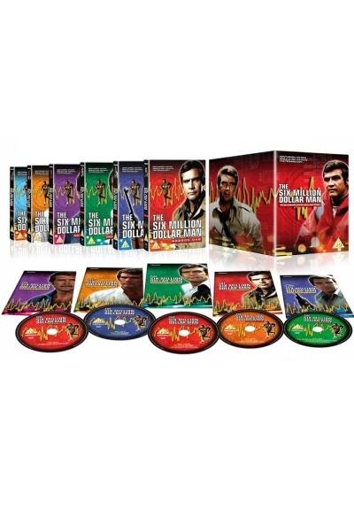 Cover for 6 Million Dollar Man Complete · The Six Million Dollar Man Seasons 1 to 5 Complete Collection + 3 Movies (DVD) (2012)