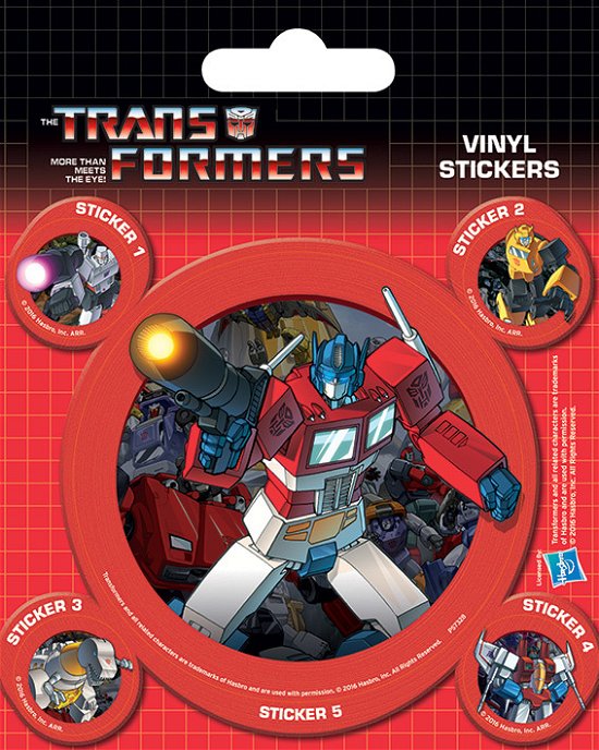 Cover for Transformers G1 · Transformers G1 - Optimus Prime (Set Adesivi 12,5X10 Cm) (MERCH)