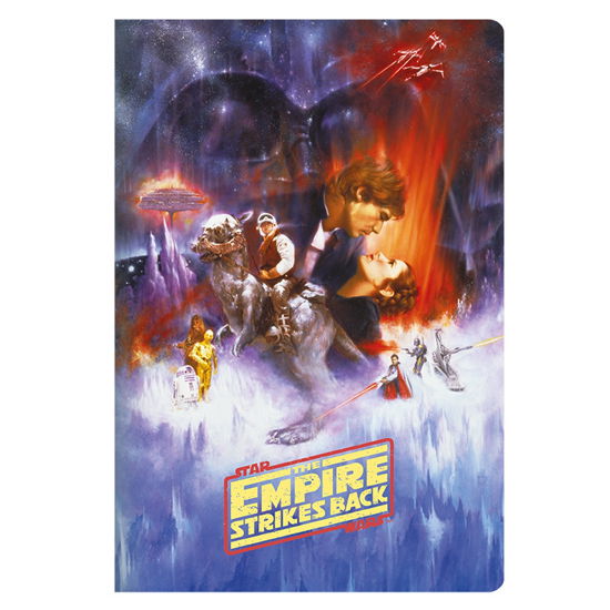 The Empire Strikes Back (A5 Notebook / Quaderno) - Star Wars: Half Moon Bay - Merchandise - HALF MOON BAY - 5055453478284 - 