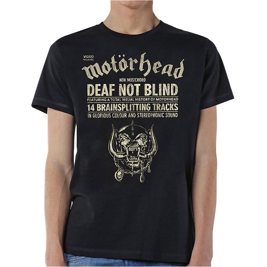 Motorhead Unisex T-Shirt: Deaf Not Blind - Motörhead - Merchandise - Global - Apparel - 5056170604284 - 