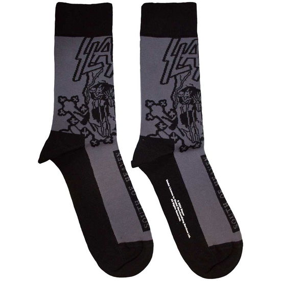 Cover for Slayer · Slayer Unisex Ankle Socks: South Of Heaven Mono (Charcoal Grey) (UK Size 7 - 11) (CLOTHES) [size M] (2024)