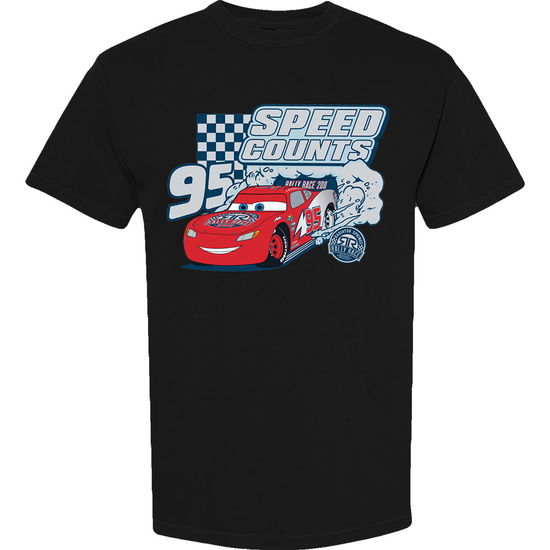 Cover for Disney · Disney Unisex T-Shirt: Cars Speed Counts (Black) (T-shirt) [size S] (2025)