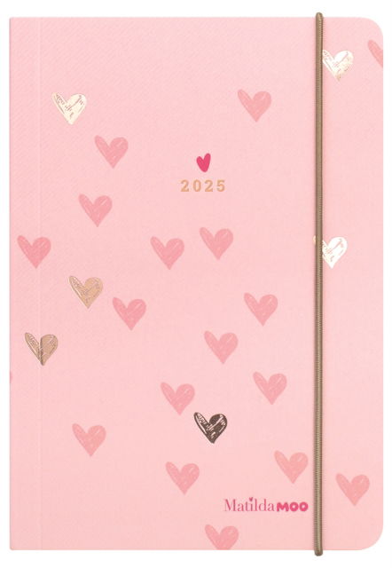 Cover for Tangible Stationery Company · Matilda Moo Pink Page-a-Day A6 Flex Diary 2025 (Pocketbok) (2024)