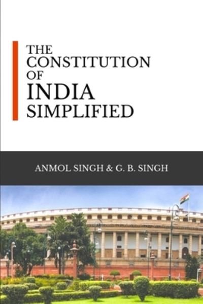 Cover for Anmol Singh · The Constitution of India Simplified (Pocketbok) (2018)