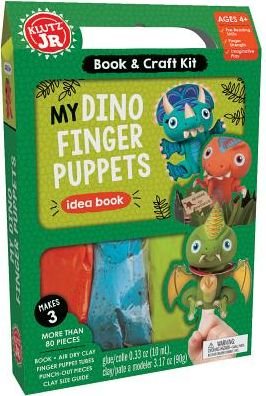 My Dino Finger Puppets - Klutz Junior - Editors of Klutz - Kirjat - Scholastic US - 9781338355284 - torstai 3. lokakuuta 2019