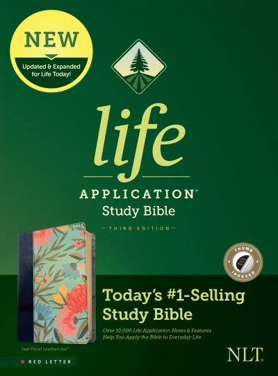 Cover for Tyndale · NLT Life Application Study Bible, Third Edition, Teal, Index (Læderbog) (2021)