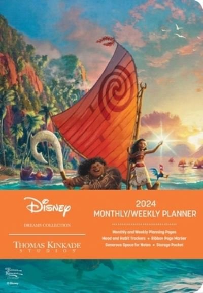 Disney Dreams Collection by Thomas Kinkade Studios 12-Month 2024 Monthly / Weekly Planner Calendar: Moana - Thomas Kinkade Studios - Produtos - Andrews McMeel Publishing - 9781524884284 - 5 de setembro de 2023