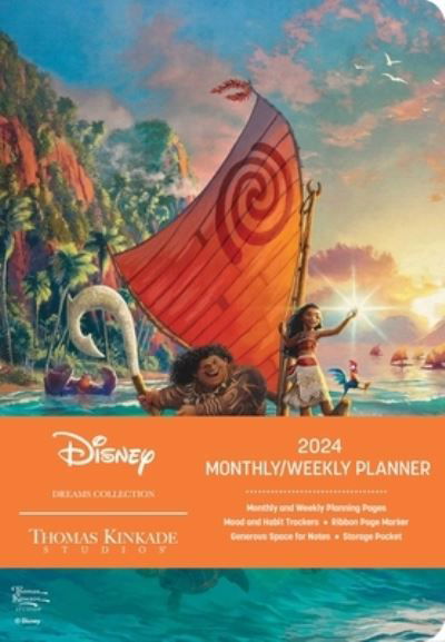 Cover for Thomas Kinkade Studios · Disney Dreams Collection by Thomas Kinkade Studios 12-Month 2024 Monthly / Weekly Planner Calendar: Moana (Kalender) (2023)