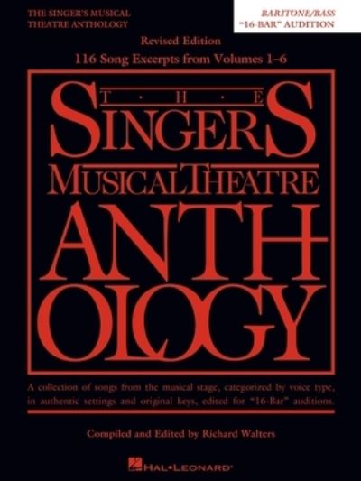 Cover for Richard Walters · The Singer's Musical Theatre Anthology (Paperback Book) (2018)