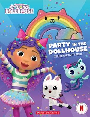 Cover for Scholastic · Party in the Dollhouse (Gabby's Dollhouse Sticker Activity Book) (Bok) (2024)