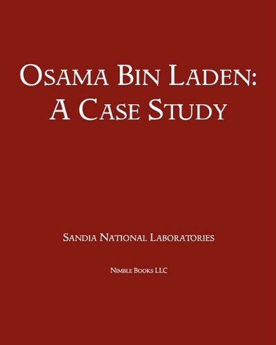 Cover for Sandia National Laboratories · Osama Bin Laden: a Case Study (Paperback Book) (2011)