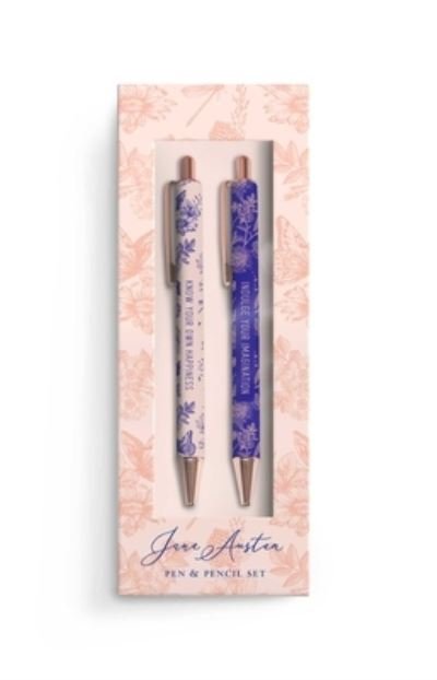 Jane Austen: Floral Pencil and Pen Set - Insight Editions - Livres - Insight Editions - 9781647222284 - 12 janvier 2021