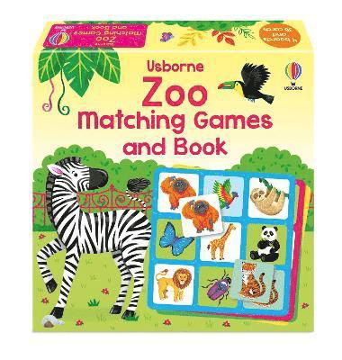 Zoo Matching Games and Book - Matching Games - Kate Nolan - Brädspel - Usborne Publishing Ltd - 9781805312284 - 14 mars 2024