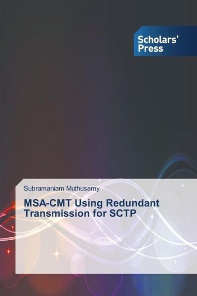 Cover for Subramaniam Muthusamy · Msa-cmt Using Redundant Transmission for Sctp (Pocketbok) (2014)