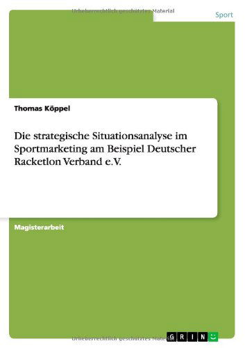 Cover for Köppel · Die strategische Situationsanaly (Book) [German edition] (2013)