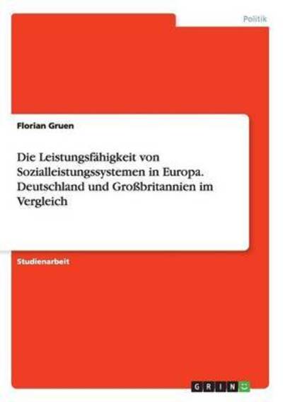 Cover for Gruen · Die Leistungsfähigkeit von Sozial (Book) (2016)