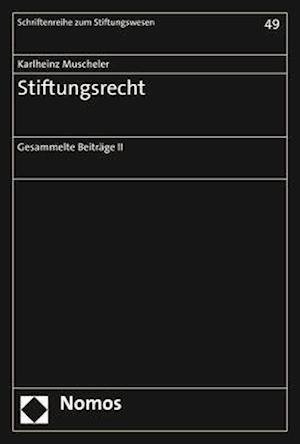 Cover for Muscheler · Stiftungsrecht (Book) (2019)