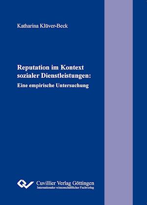 Cover for Katharina Klüver-Beck · Reputation im Kontext sozialer Dienstleistungen (Paperback Book) (2015)