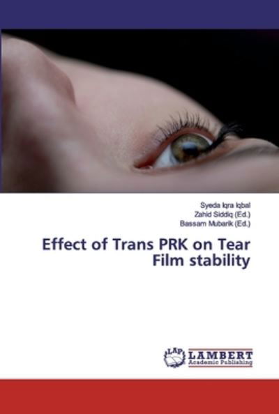 Cover for Iqbal · Effect of Trans PRK on Tear Film (Bok) (2019)