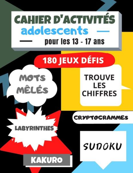 Cover for Fun Éditions · Cahier D'activites Adolescents (Taschenbuch) (2020)