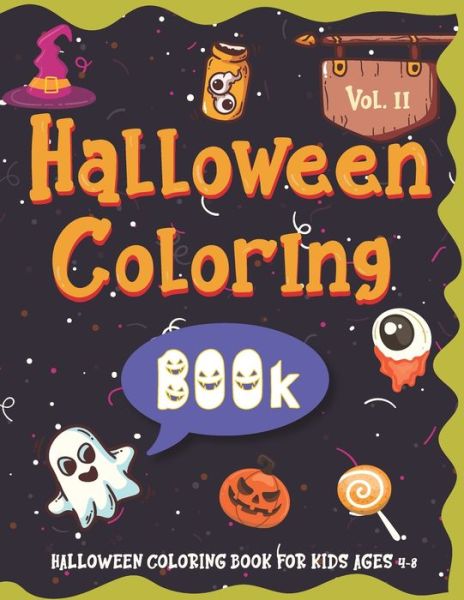 Cover for Mountain Time Book Company · Halloween Coloring BOOk For Kids Ages 4-8 (Paperback Book) (2020)