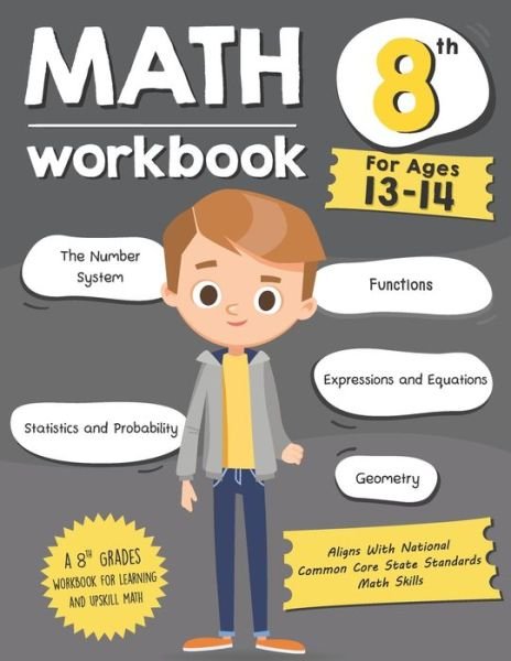 Cover for Tuebaah · Math Workbook Grade 8 (Ages 13-14) (Paperback Book) (2021)