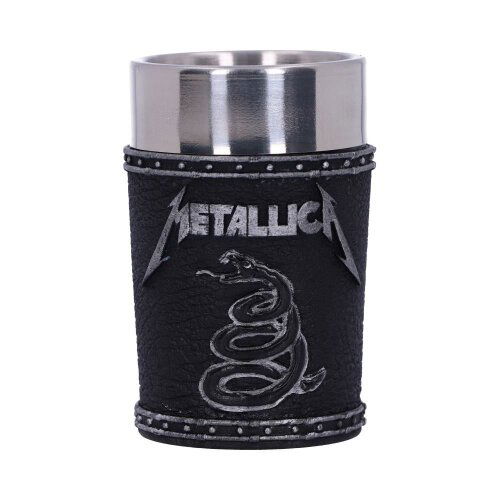 Metallica - The Black Album Shot Glass 7.5cm - Metallica - Produtos - METALLICA - 0801269139285 - 20 de junho de 2020