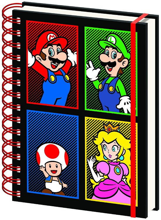 Super Mario 4 Colour A5 Wiro Notebook (Quaderno) - Nintendo: Pyramid - Merchandise - PYRAMID INTERNATIONAL - 5051265739285 - 26. oktober 2023