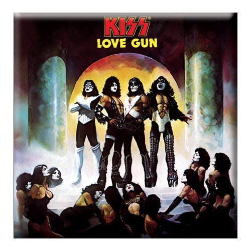 KISS Fridge Magnet: Love Gun Album - Kiss - Produtos - Epic Rights - 5055295307285 - 17 de outubro de 2014