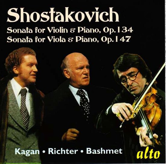 Cover for Sviatoslav Richter / Oleg Kagan / Yuri Bashmet · Shostakovich Sonatas For Violin (Kagan) &amp; Viola (Bashmet) (CD) (2016)