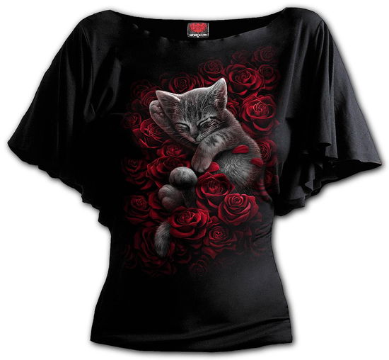 Cover for Spiral · Spiral: Bed Of Roses - Boat Neck Bat Sleeve Black (Plain) (Top Donna Tg Xl) (N/A)