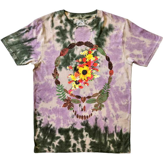 Grateful Dead Unisex T-Shirt: Dead Leaves & Bouquet (Wash Collection) - Grateful Dead - Merchandise -  - 5056737259285 - June 13, 2024