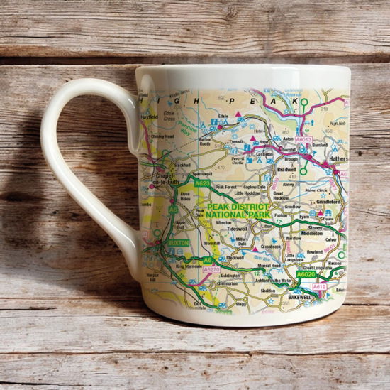 Cover for OS Map Bone China Mug - Peak District National Park (MERCH) (2025)