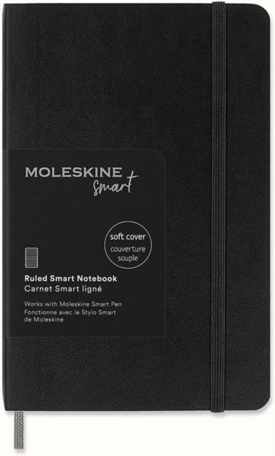 Cover for Moleskine · Moleskine Pocket Ruled Softcover Smart Notebook: Black (Paperback Bog) (2023)