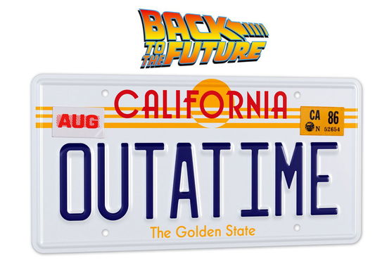 Cover for Back to the Future · Back To The Future OUTATIME Licence Plate Replica Merchandise (Leketøy) (2023)