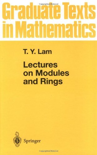 Cover for T. Y. Lam · Lectures on Modules and Rings - Graduate Texts in Mathematics (Hardcover Book) (1998)