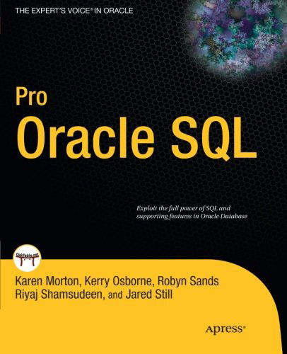 Cover for Karen Morton · Pro Oracle SQL (Paperback Book) [1st edition] (2010)