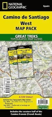 Cover for National Geographic Maps · Camino de Santiago - Camino Frances West Map Pack Bundle: 2 Map set - National Geographic Great Treks (Landkart) (2024)
