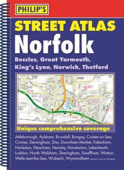 Cover for Philip's Maps · Philip's Street Atlas Norfolk (Spiral Book) (2016)