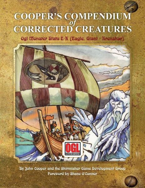 Cooper's Compendium of Corrected Creatures: Ogl Monster Stats E - K (Eagle, Giant - Krenshar) - John Cooper - Books - Skirmisher Publishing - 9781935050285 - April 24, 2015