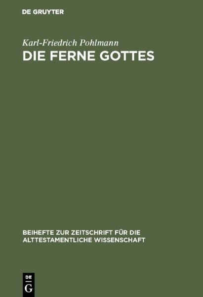 Cover for Pohlmann · Die Ferne Gottes (Bog) (1988)