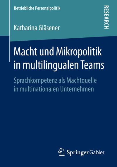 Cover for Gläsener · Macht und Mikropolitik in multilingualen Teams (Book) [1. Aufl. 2019 edition] (2018)