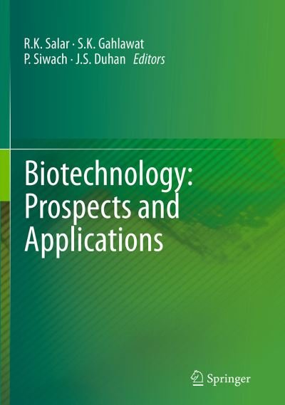 Cover for Biotechnology · Biotechnology: Prospects and Applications (Paperback Bog) [Softcover reprint of the original 1st ed. 2014 edition] (2016)